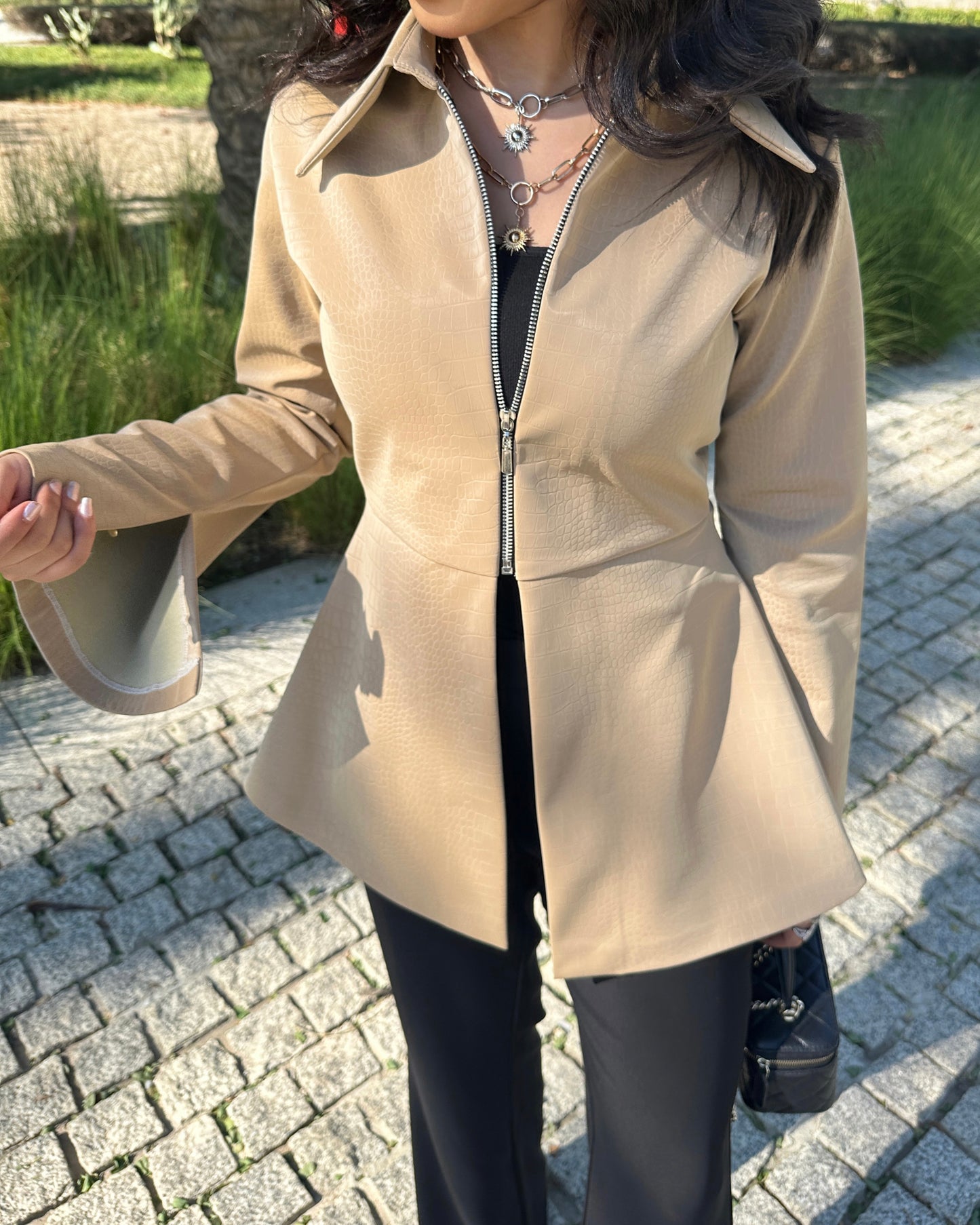 LEATHER TOP