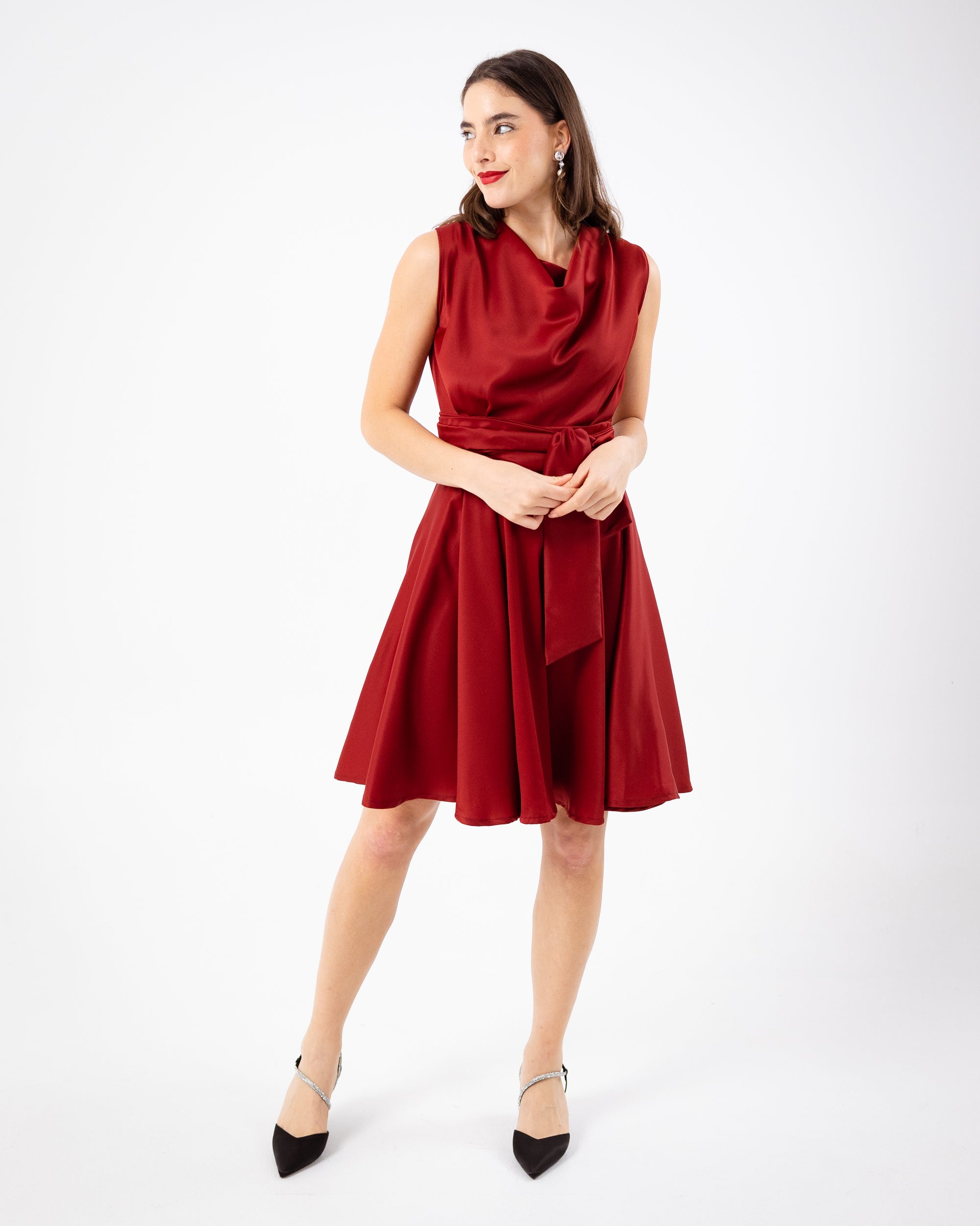VENISE DRESS - ROUGE