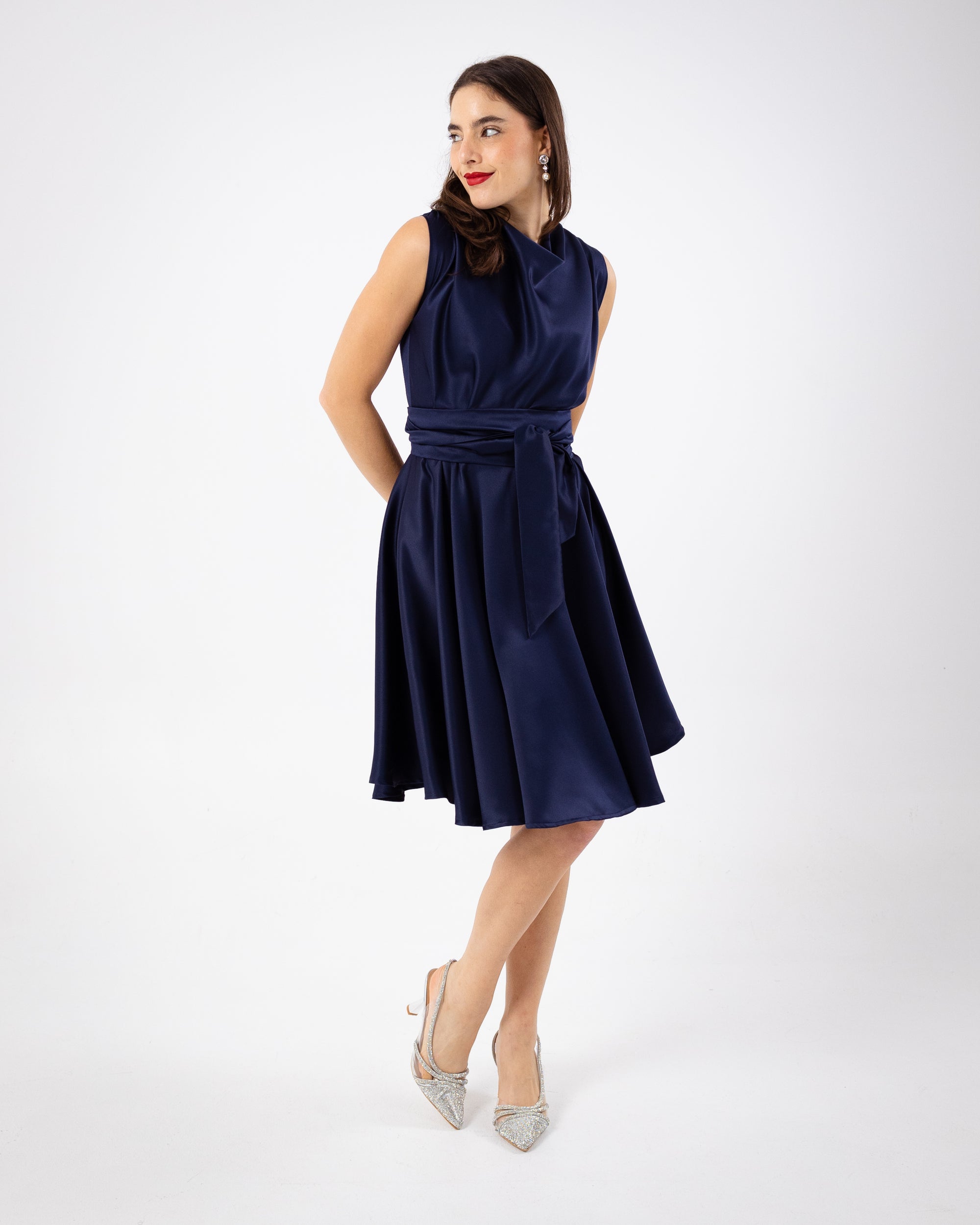 VENISE DRESS - NAVY