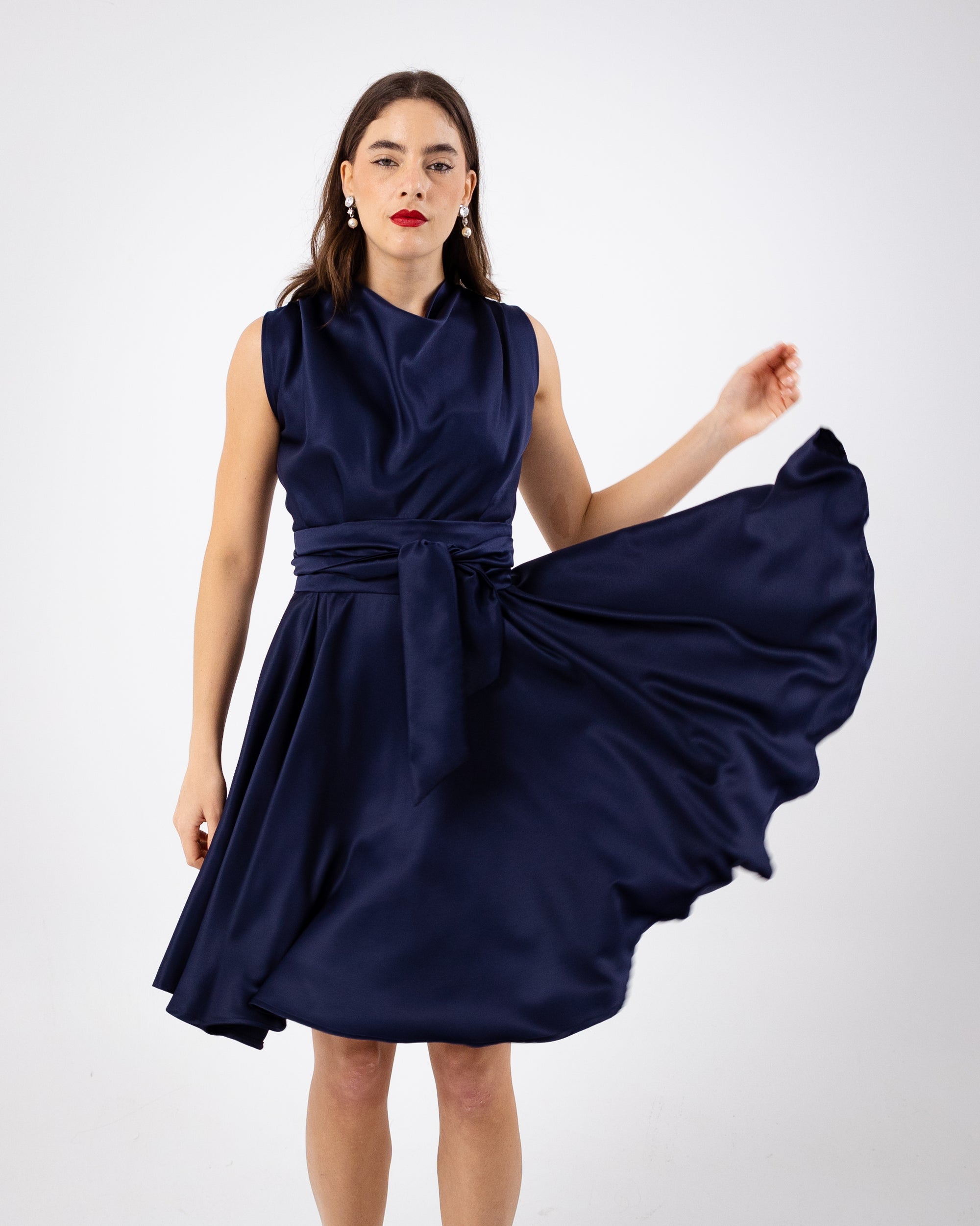 VENISE DRESS - NAVY