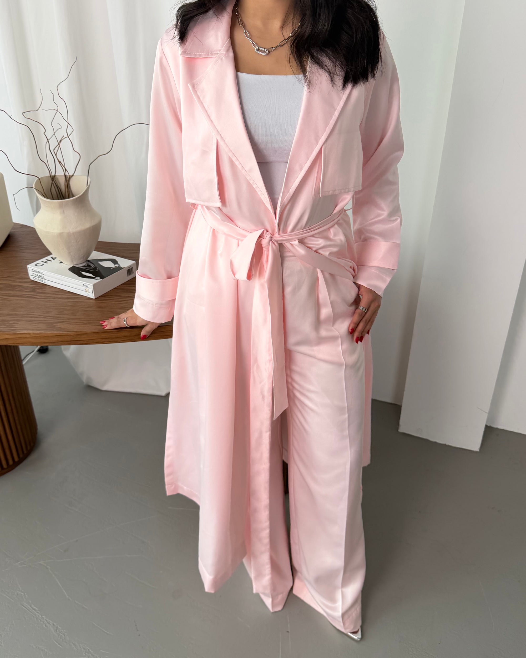 SILK SET -PINK