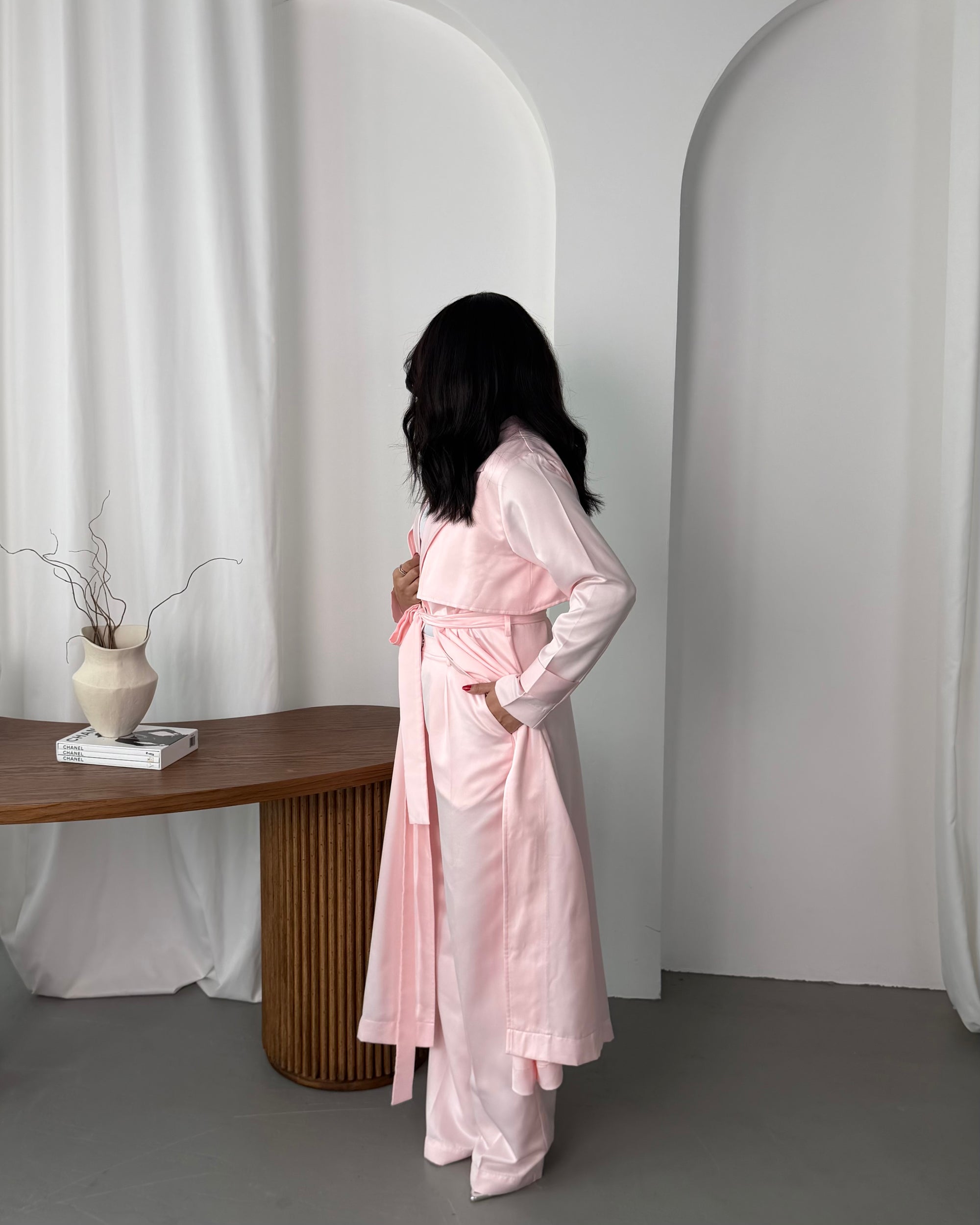 SILK SET -PINK