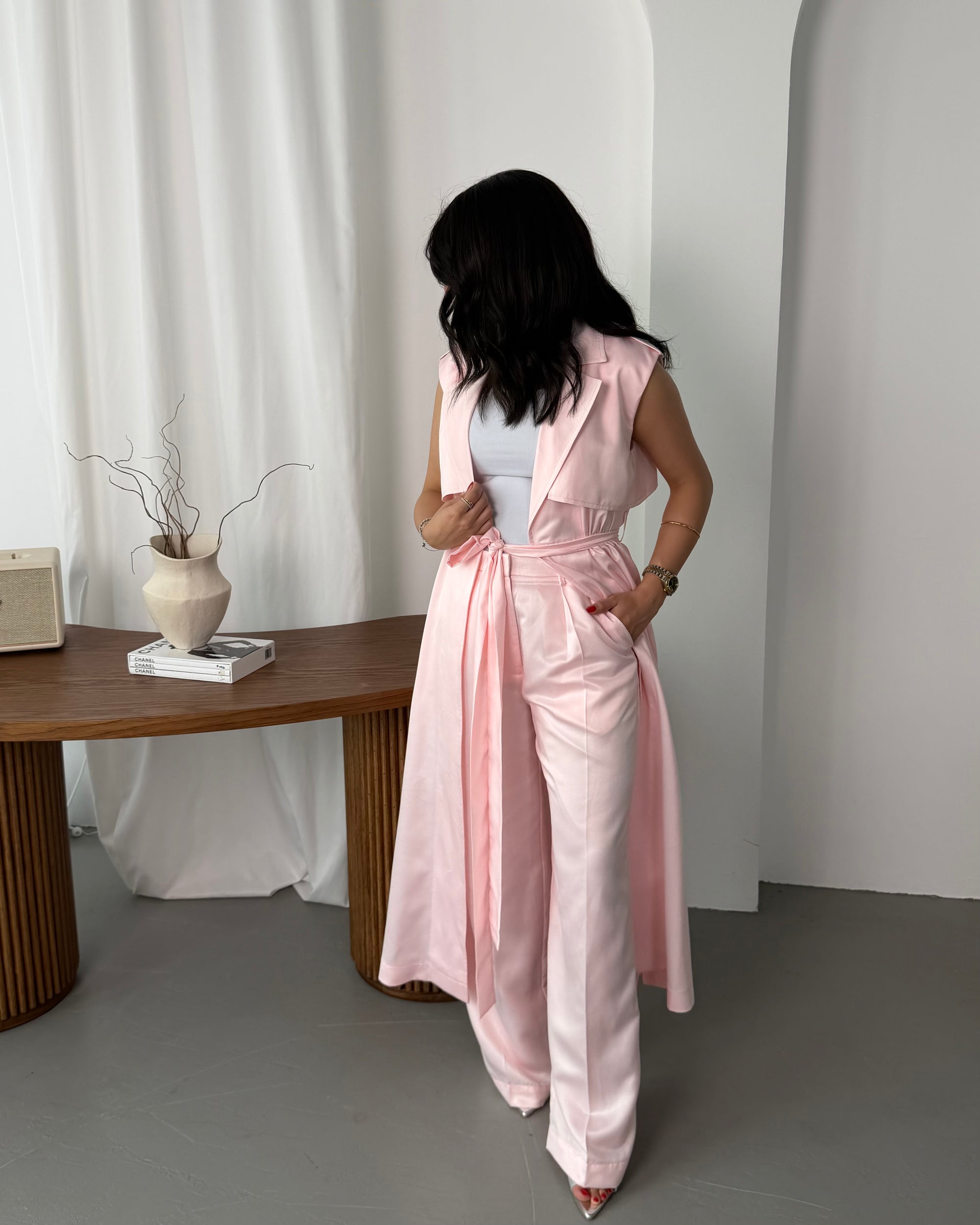 SILK SET -PINK