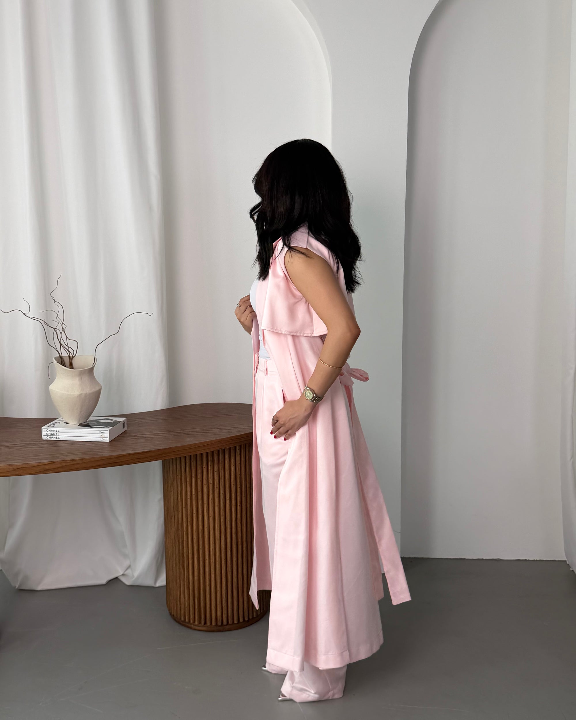 SILK SET -PINK