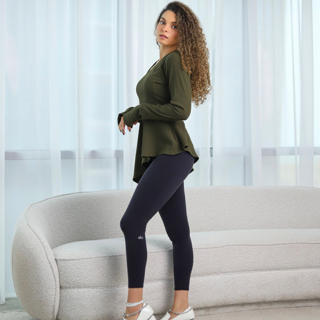 SIDE CUT TOP - KHAKI