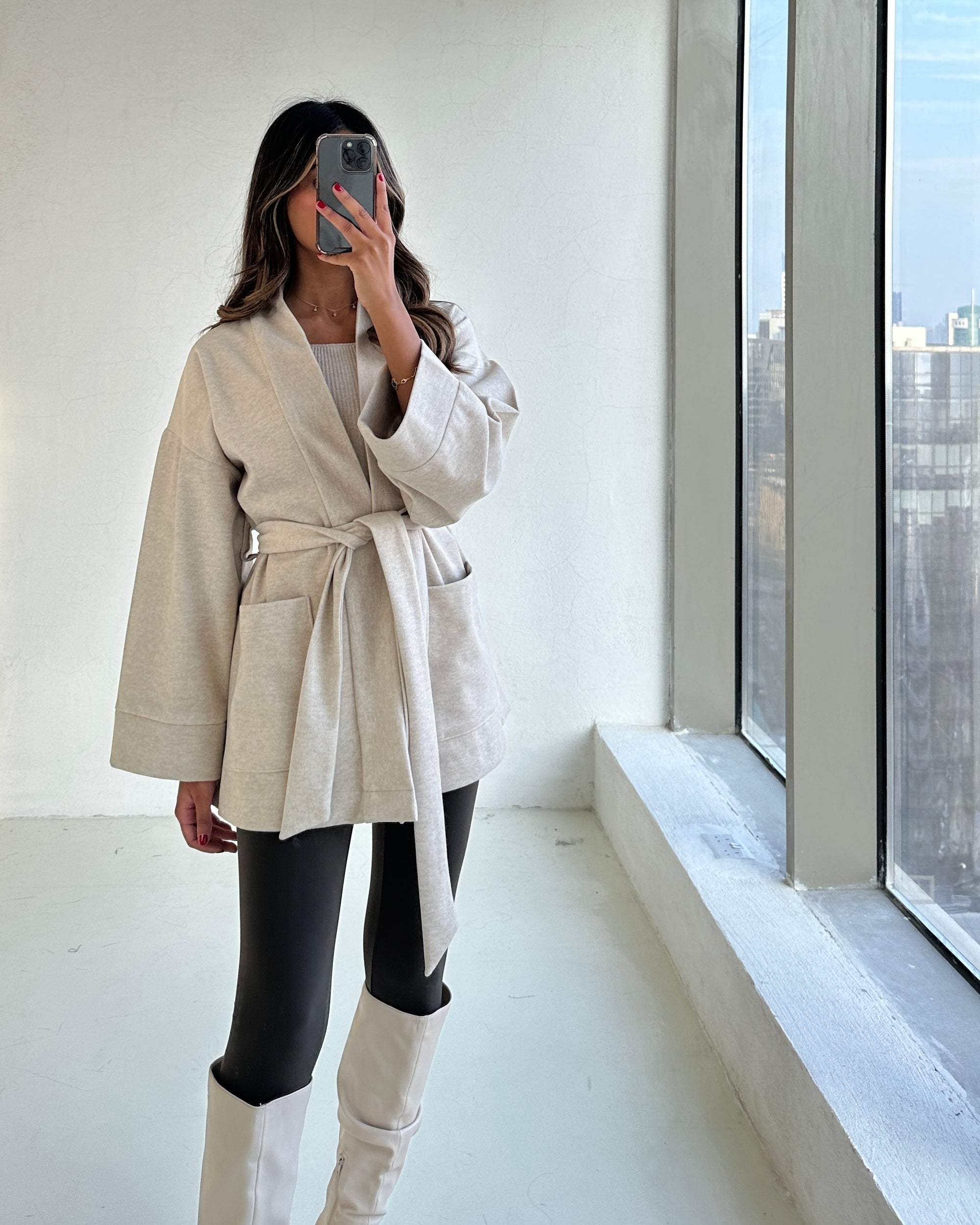 WOOL JACKET - OAT