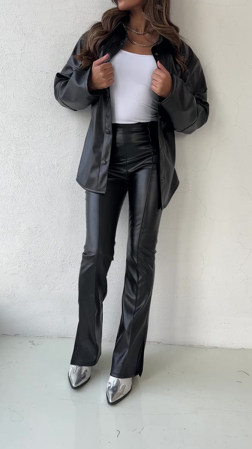 LEATHER SET- BLACK